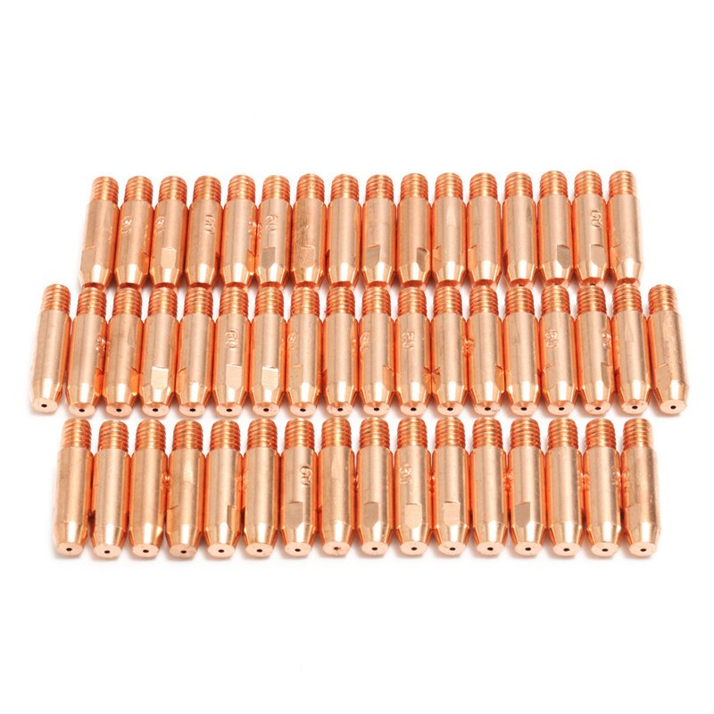 50Stck 0,8 mmx6mm Kupfer Kontakt Tipp Für MB24 MIG Schweißen Schweißer