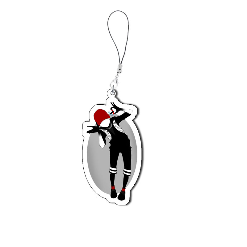 Twenty One Pilots Keychain Mobile Phone Chain Acrylic Twenty One Pilots Key Ring Pendant Accessories Jewelry Fans ﻿: Pink