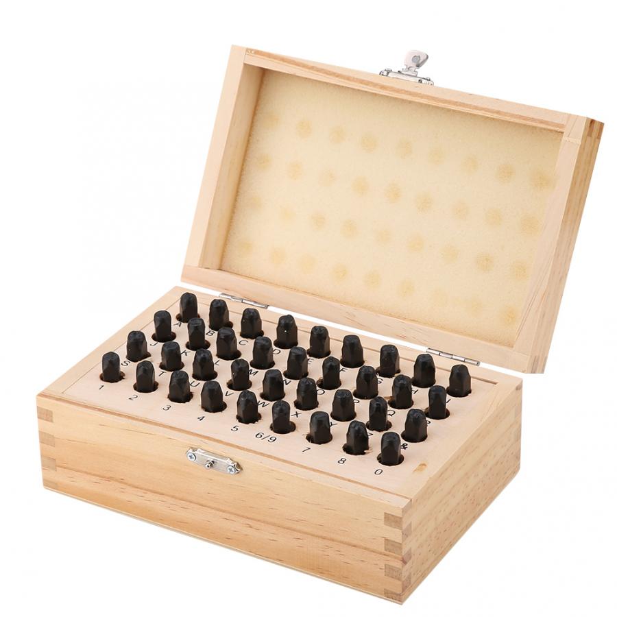 Staming 36pcs/set 4mm Steel Stamp Punch Set Alphabet Letter & Number Die Tool Staming