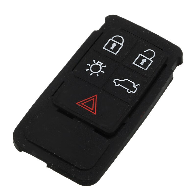 5 Buttons Remote Key Rubber Pad Replacement Fob Fit For Volvo S60 S80 XC70 XC90 Car Remote Key Mat Case Auto Accessories