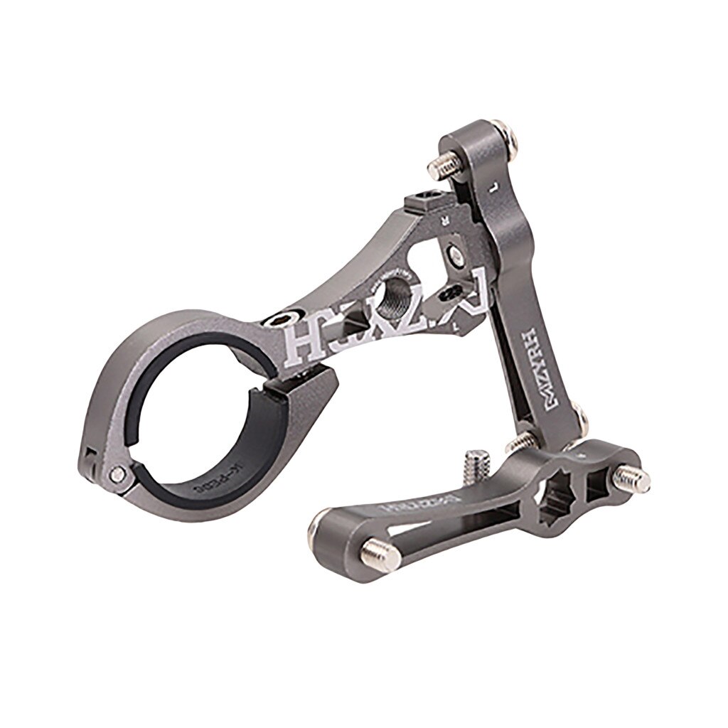 Fiets dubbele bidonhouder zadel adapter verstelbare waterfles houder fiets bidon beugel fiets drinkbeker houder accessoires #40: Grijs 