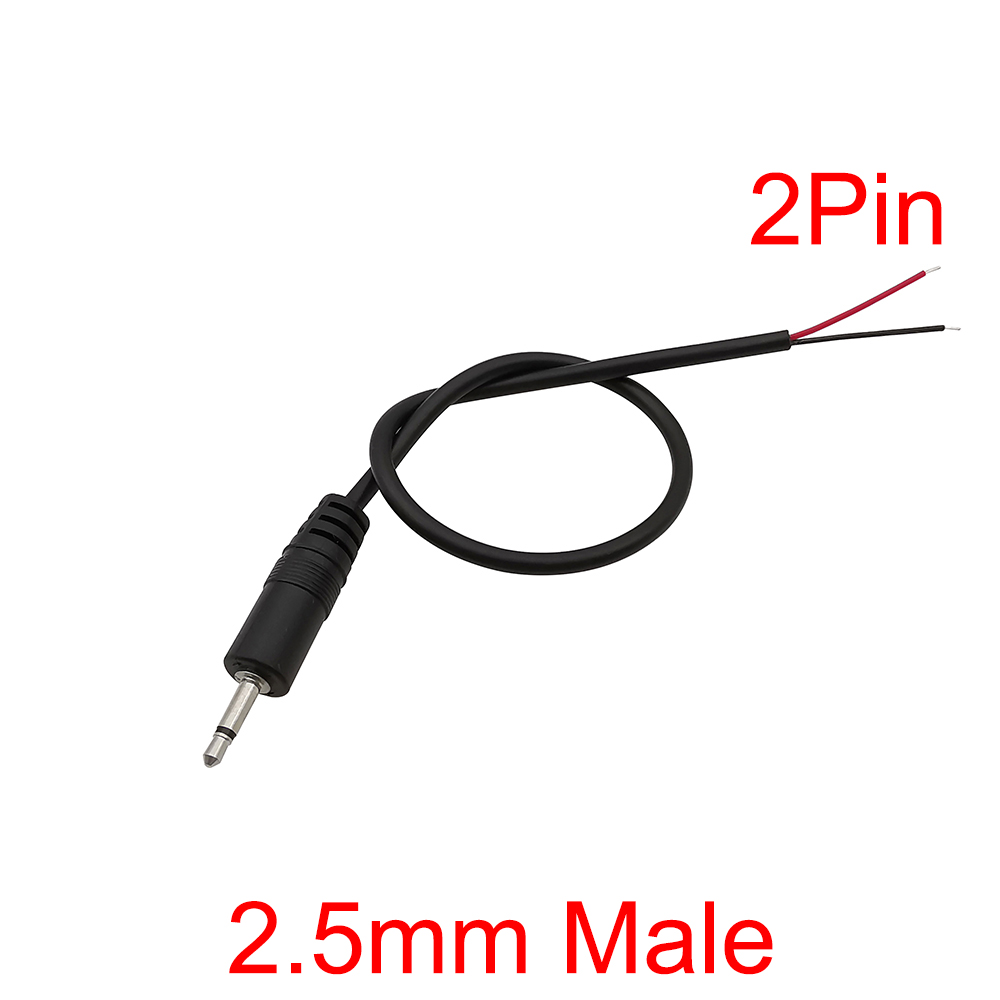 1/5 Uds 2,5mm 3,5mm Mono Cable de Audio estéreo macho hembra conector Jack 2/3/4Pin Cable de extensión DIY auricular micrófono Cable de reparación: Verde militar / Bajo 5 Unids