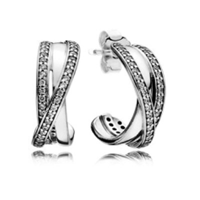 Bowknot kristall Pfanne Ohrringe FlüGel modellierung passen DIY Original Charme Ohrringe