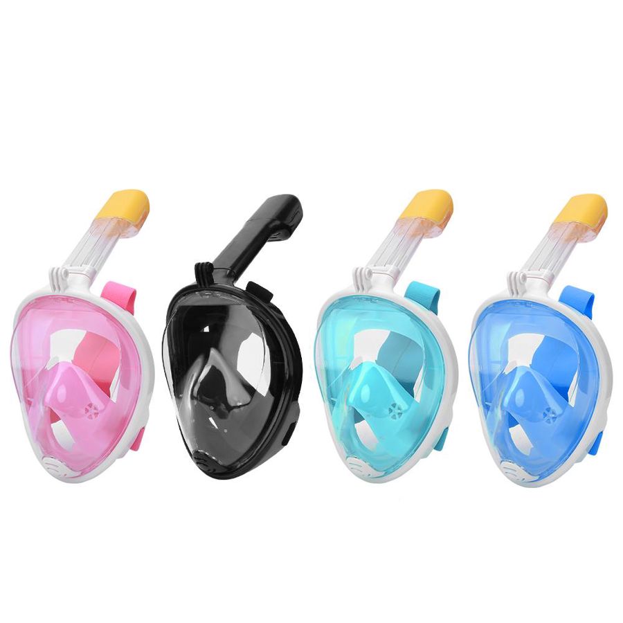 Duikbril Onderwater Scuba Anti Fog Volledige Gezicht Duikbril Snorkelen Set Met Anti-Slip Ring Snorkel Bril Voor gopro