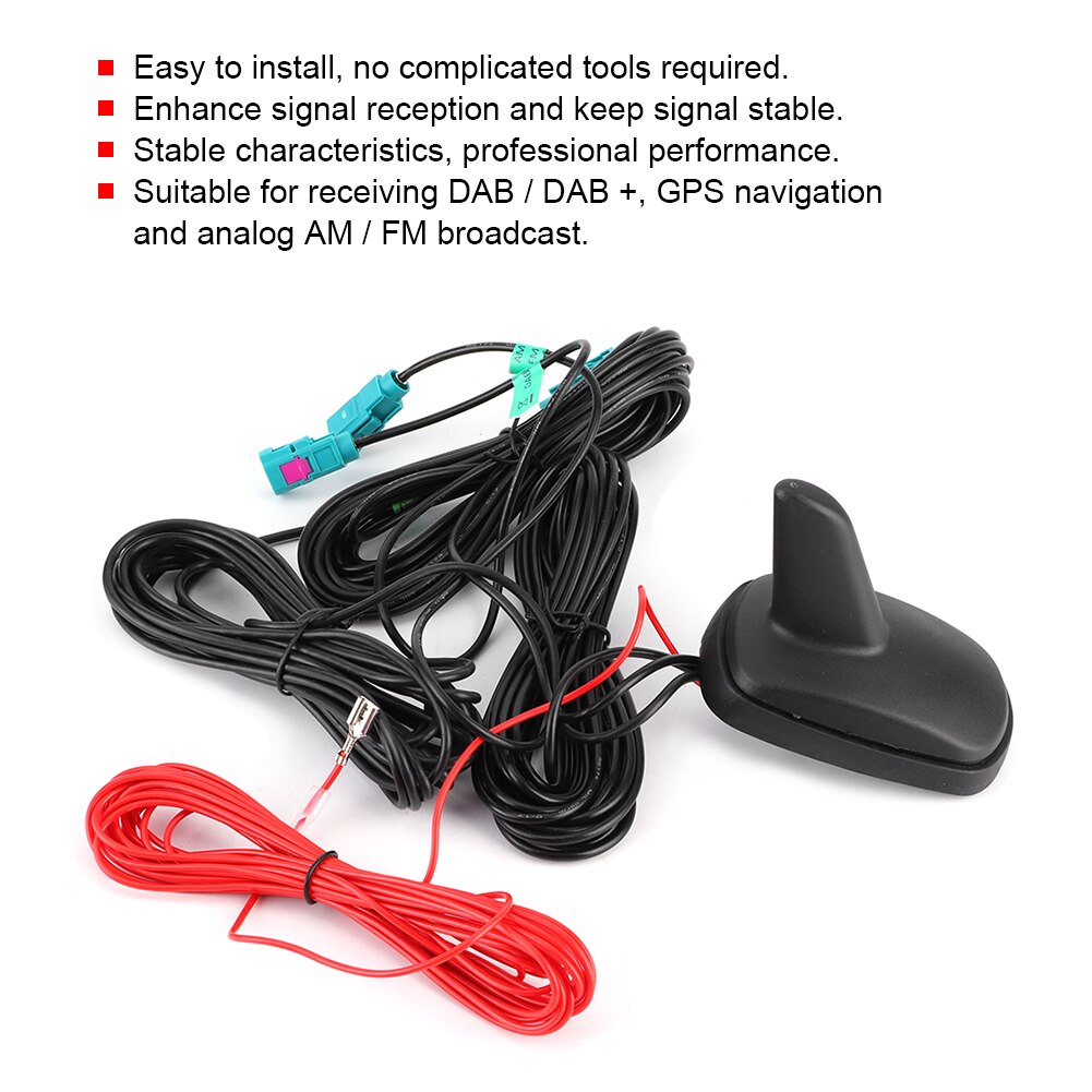 Multifunction Auto Car Roof Antenna DAB+ GPS FM Radio Signal Aerial Universal Accessory Car Roof Antenna Car Accessories