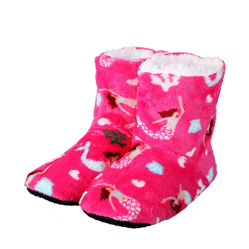 Glglgege Fish Women Shoes Winter Fish Slippers Lady Slip On Plush Keep Warm Indoor Slippers Multi-color optional: Pink / 37