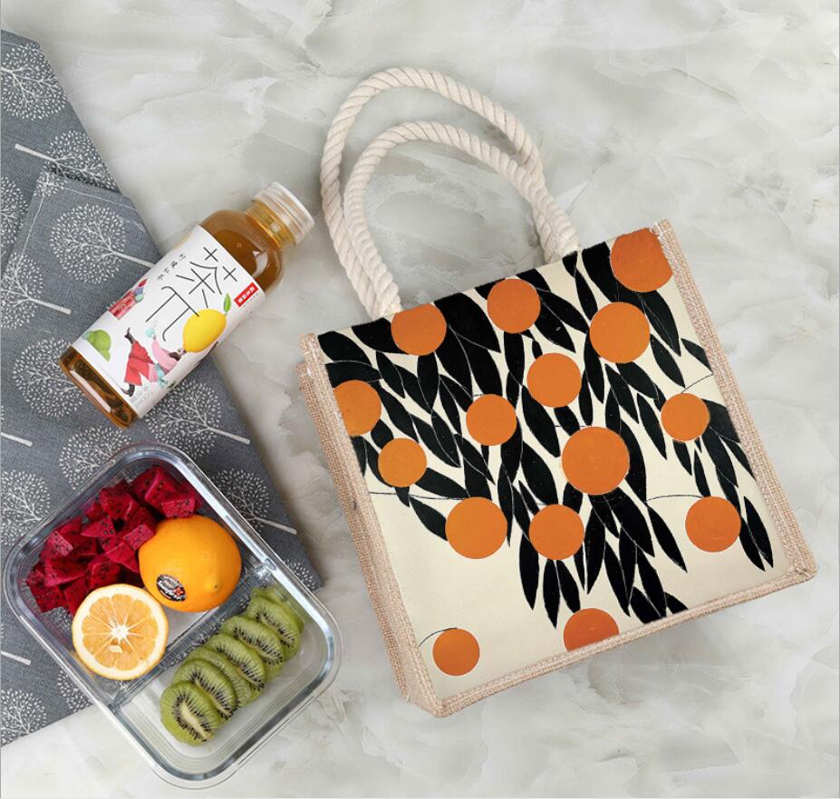Fruits Portable Insulated Lunch Bag For Women Cooler Bag Kids lunch Box Thermal Case Pouch Lunch Container School Food Box