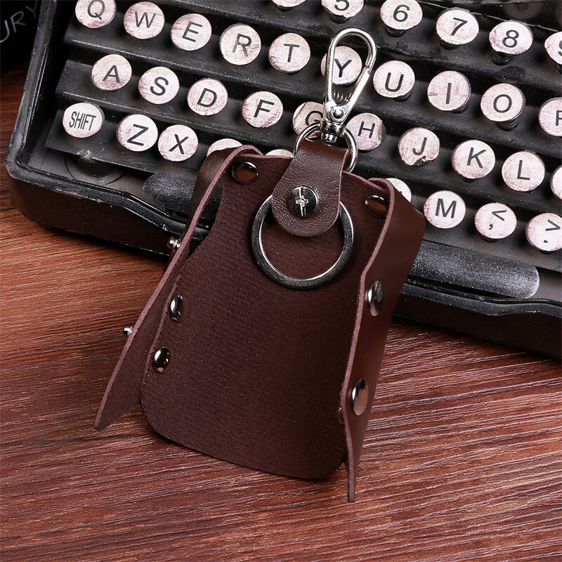 2022 Mannelijke Mini Card Tassen Sleutelhanger Mannen Vrouwen Pu Sleutelhanger Organizer Pouch Split Autosleutel Tas Portemonnee Huishoudster Sleutel case