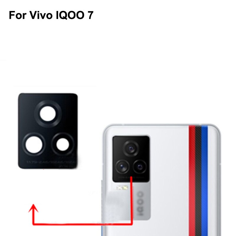 Voor Vivo Iqoo 7 Back Rear Camera Glas Lens Test Goed Voor Vivo Iq Oo 7 Vervangende Onderdelen IQOO7