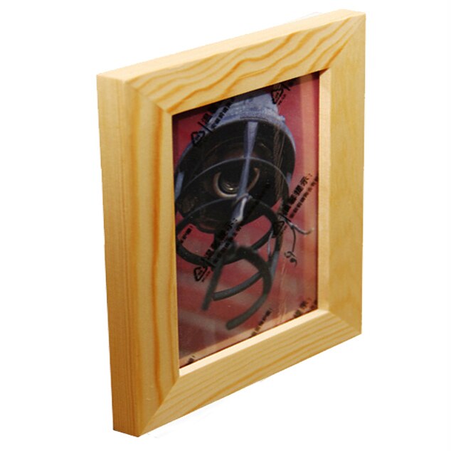 Nature cadre Photo carré en bois 30X30 35X35cm plexiglas inclure des cadres Photo d'affiche pour cadre Photo tenture murale: 10 pouce / YELLOW