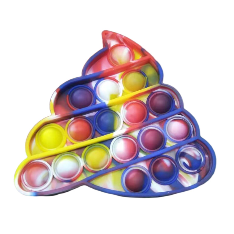 Tie Dye Push Bubble Fidget Speelgoed Poppet Siliconen Zintuiglijke Stress Relief Hand Games Voor Volwassen Kinderen Party Interactieve Popper Game: D