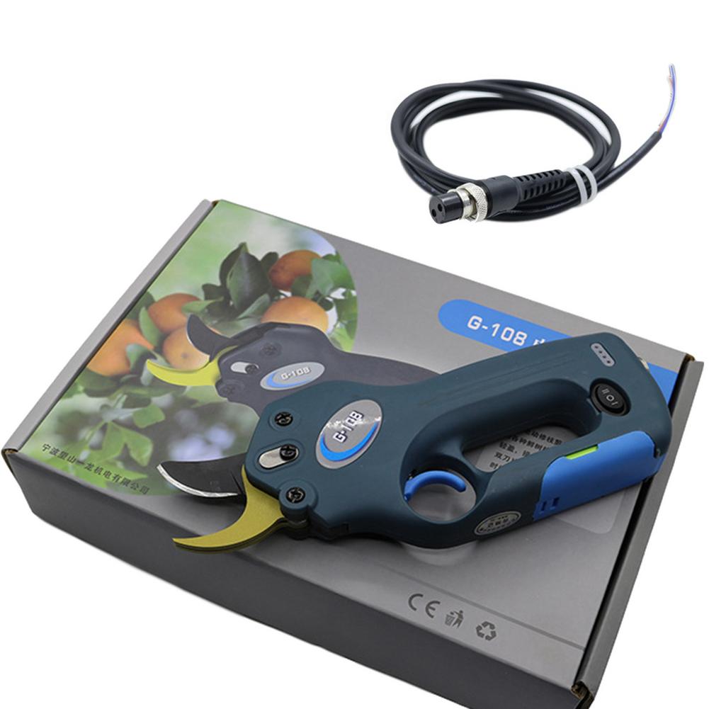 Podadoras eléctricas con cable, tijeras de podar inalámbricas con dos baterías de litio recargables, diámetro de corte de 25mm, podadoras para jardín