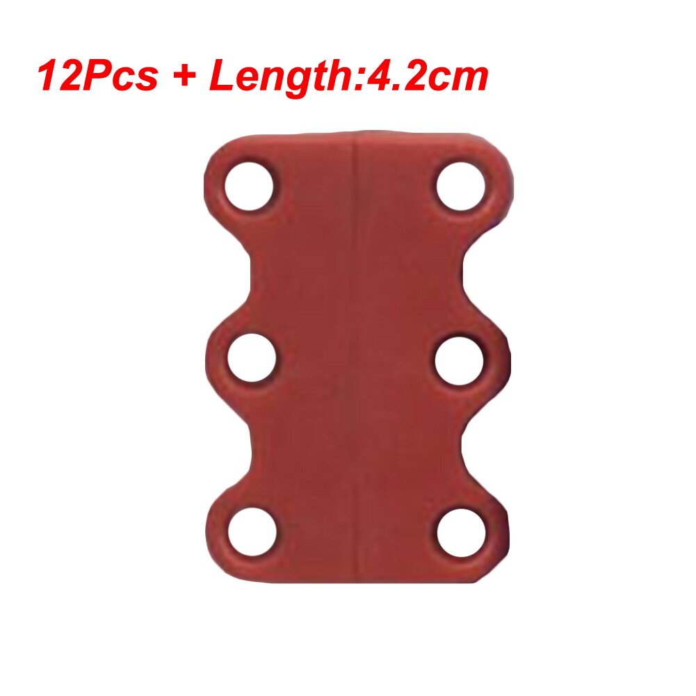Lacets magnétiques 10 couleurs, 12 pièces/24 pièces, lacets de Sport sans cravate, avec fermeture magnétique: red L