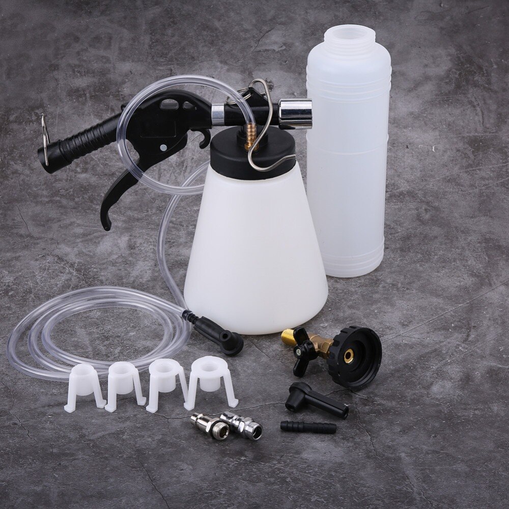 Car Brake Bleeder Bleeding Fluid Change Kit Air Pneumatic Garage Vacuum Tool Set 90-120PSI Brake Bleeder Kit