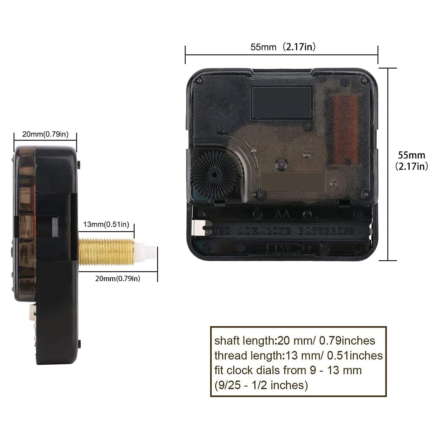 Uhr Hände Und Motor- Bausatz Uhr Mechanismus Ersatz Mit 7 Paar Hände DIY Quarzuhr Bewegung Reparatur Teile Bausatz