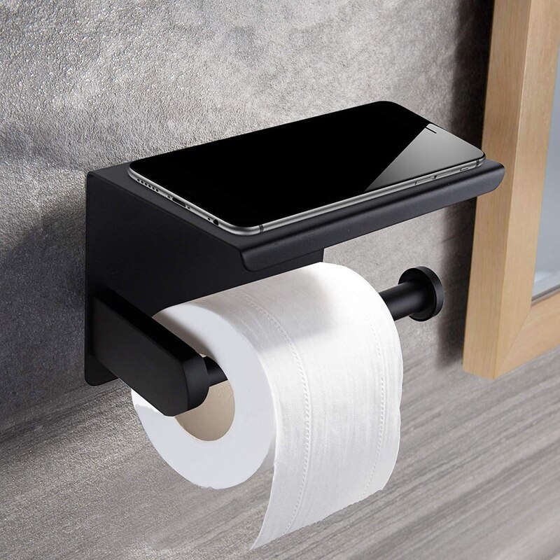 Stainless Steel toilet paper holder equipment bathroom hardware For bathroom shelf Wall Mounted Towel Holder Toilet Roll Holder