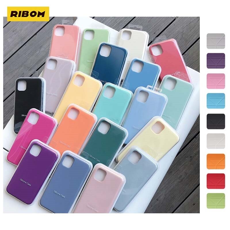 Silicone Case For IPhone 12 11 Pro XS Max XR X Case For Apple IPhone 7 8 Plus SE 360 Official Full Cover Original