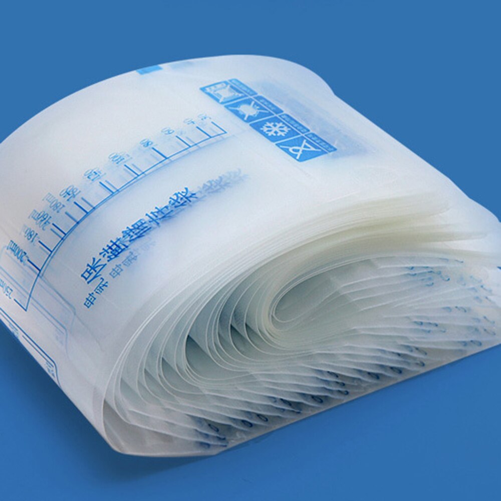 30 Stuks 250Ml Melk Vriezer Zakken Moeder Melk Babyvoeding Opslag Moedermelk Opbergtas Bpa Gratis Baby Veilig feeding Tassen Voeden
