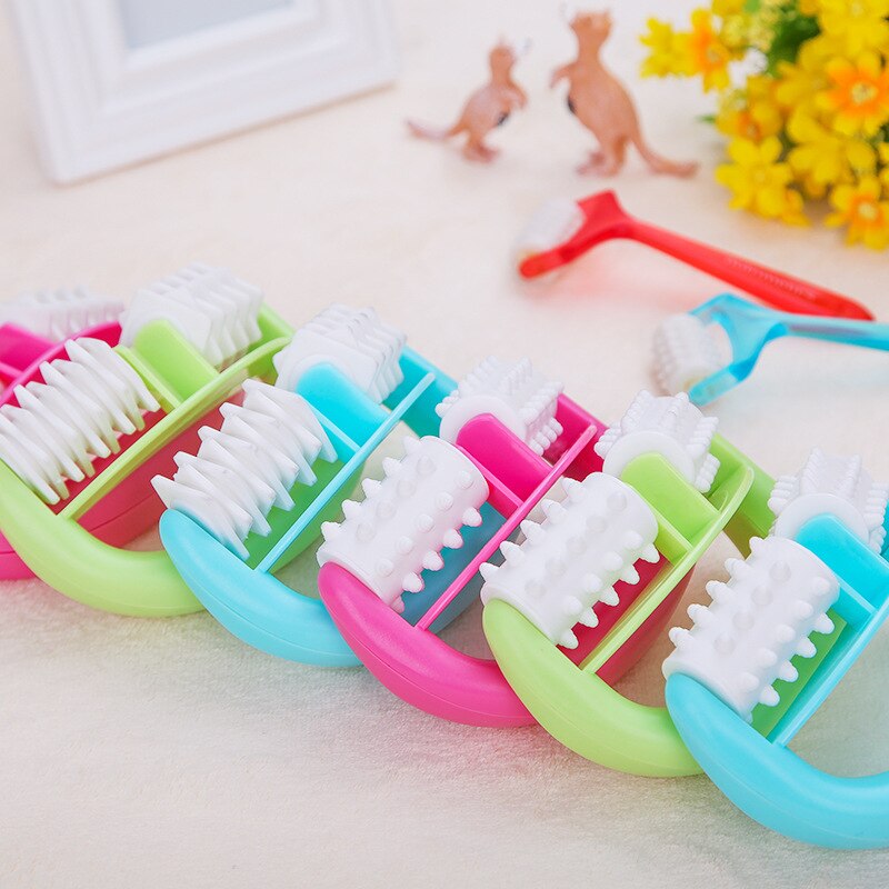D typ fat roller massageverktyg celluliter ben mage nacke skinkor slappna av anti celluliter bantning produkter muskelstimulator