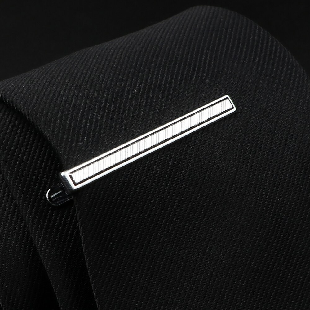 Fermacravatta da uomo in acciaio inossidabile cromato lucido gioielli cravatta Clip Pin chiusura morsetto fascino creativo fermacravatta accessori da sposa