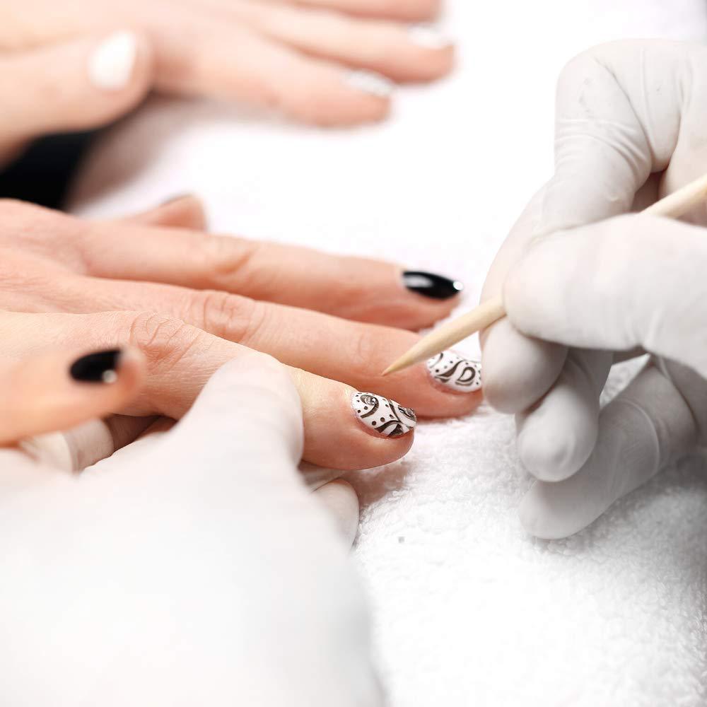 Double ended manicure and pedicure tools orange wooden nail sticks free sample manicure sticks for nail art beauty