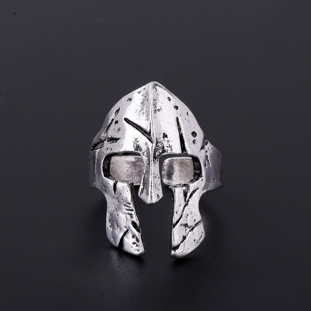 Klassieke Retro Heren Ring Punk Stijl Egyptische Farao Masker Mannelijke Ring Accessoires Sieraden Voor Man Party Beste: a-2