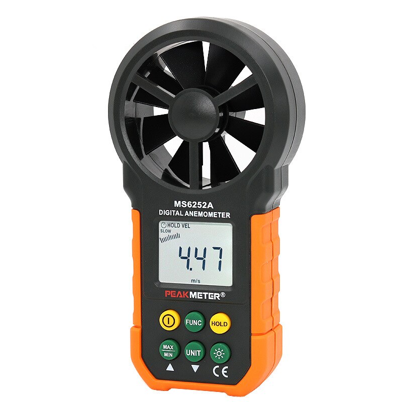 MS6252A/MS6252B Industrial LCD Digital Anemometer Thermometer Anemometro Wind Speed Air Velocity Humidity Measuring With Usb