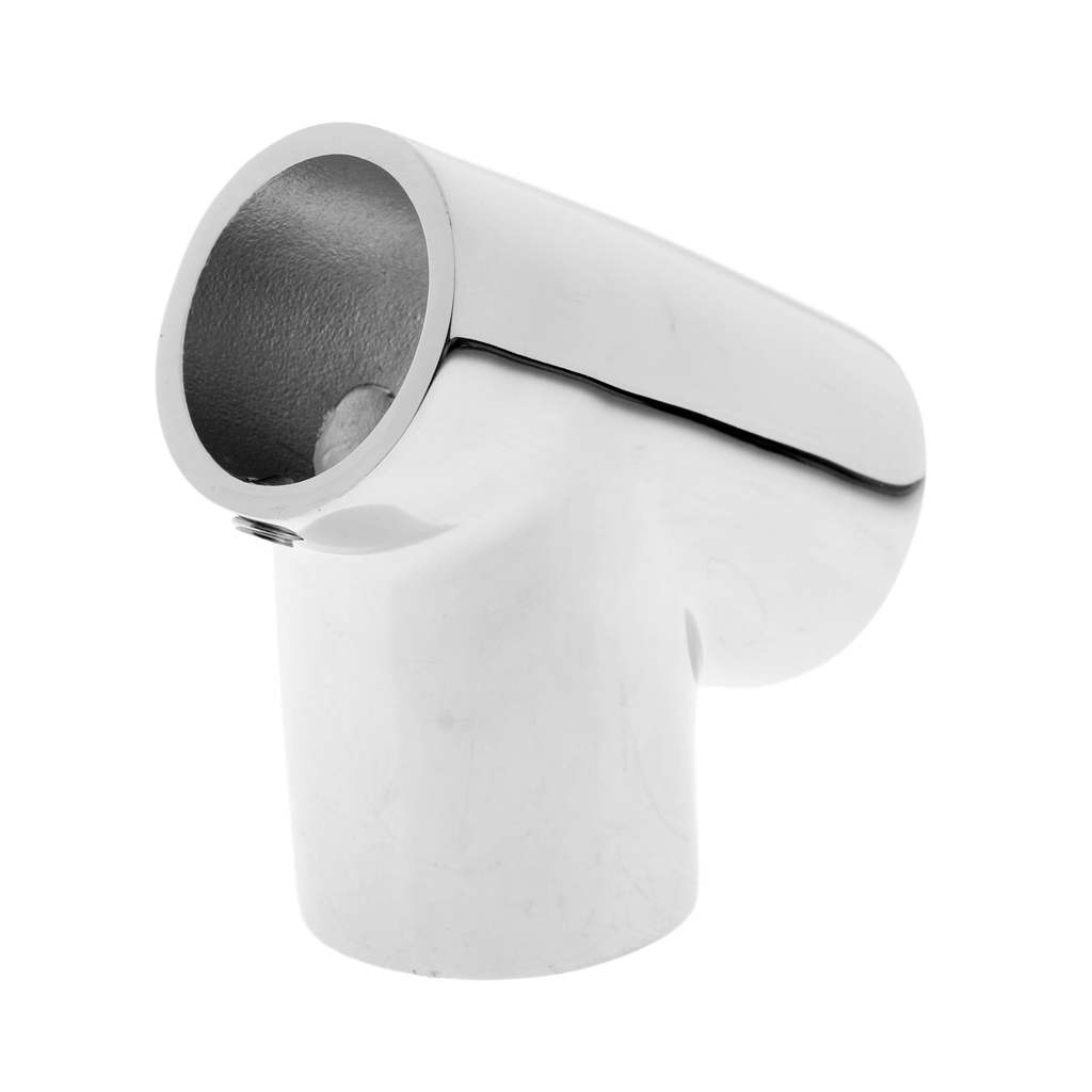 Rambarde de bateau en acier inoxydable 316, raccord en T/T à 60 degrés, connecteur de Rail poli pour Tubes de 1 pouce 25mm ou 7/8 pouce 22mm