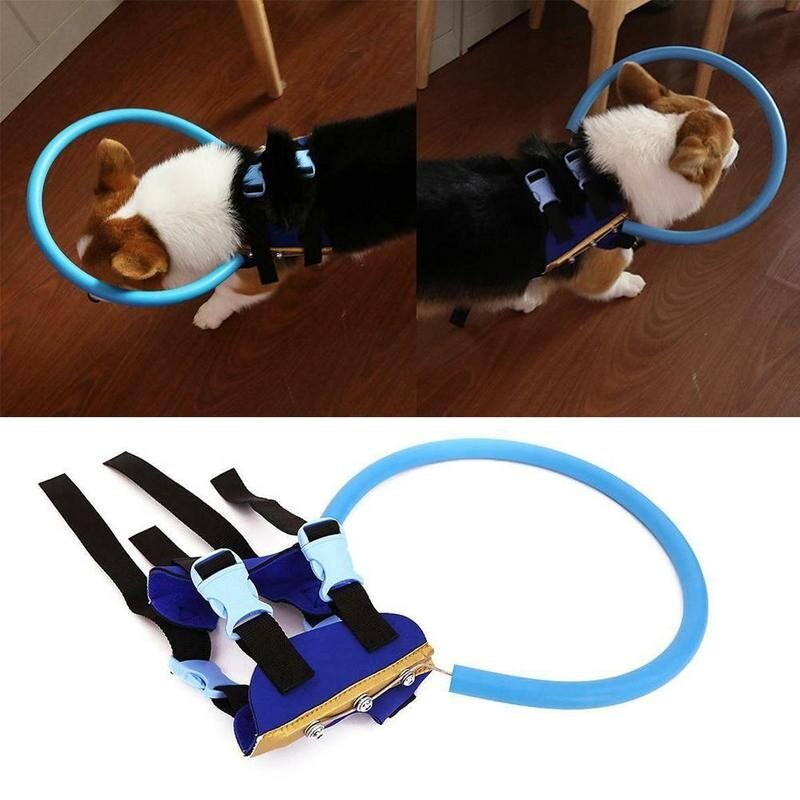 Practical Upgraged Blind Dog Harness Vest Blind Dogs with Eyes Prevent Protective For Dogs Vest Collision Pet Sick Ring W5G8