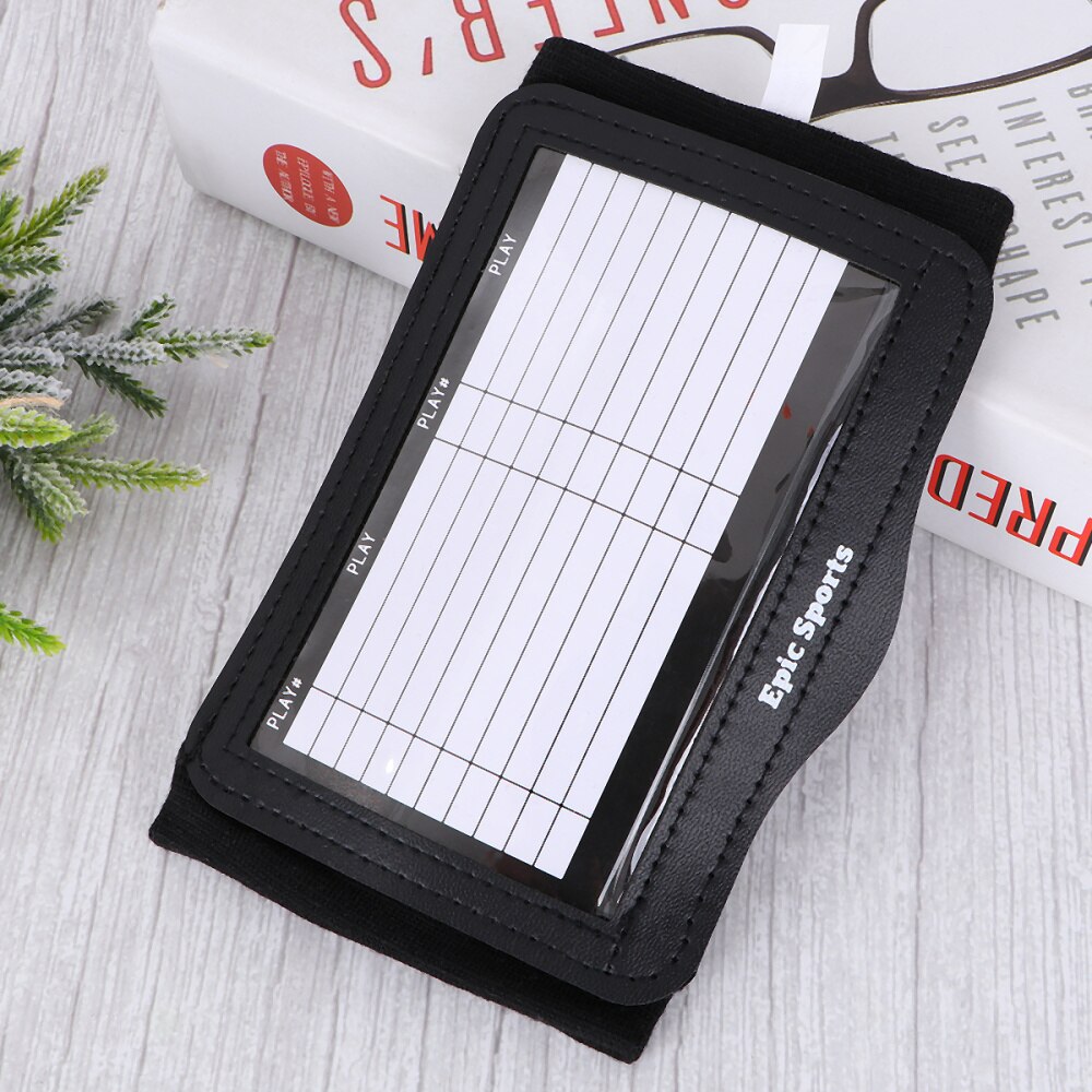 Football Coaching Board Basketball Coaching Board Wrist Play Wristband Heavy Duty Football Wristbands (Black)