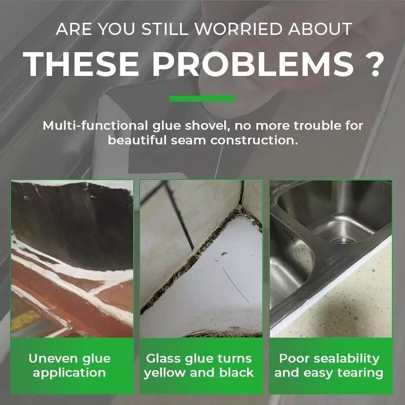3 in 1 silikonborttagare caulk finisher tätningsmedel slät skrapa injekteringssats verktyg med sömtejp plast handverktyg set tillbehör