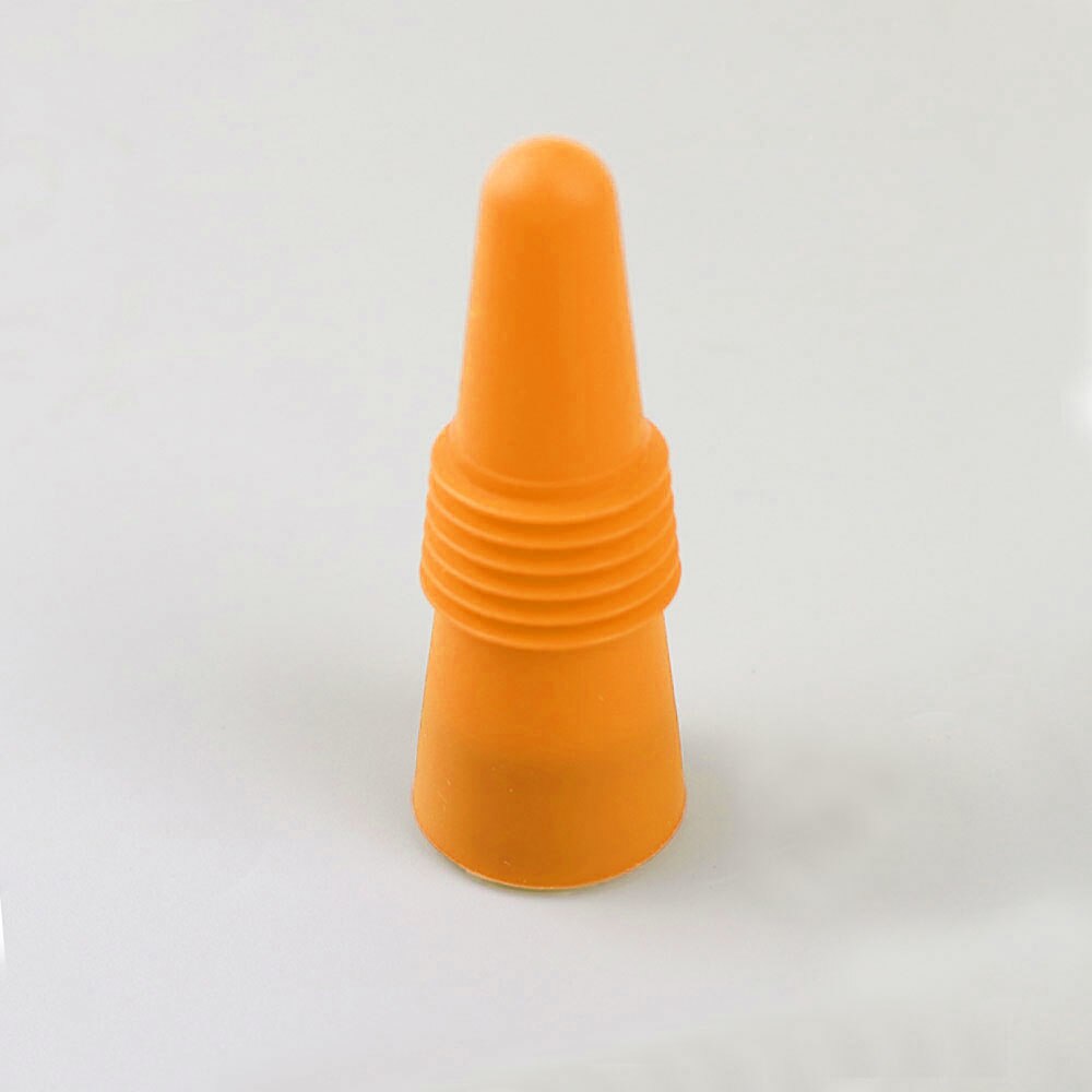 Silikon Quaddel Silikon Wein stopfen Getränke Flasche Leck Beweis Champagner Flaschen Versiegelung Stopper Wein Schoner Stopper wiederverwendbar: Orange