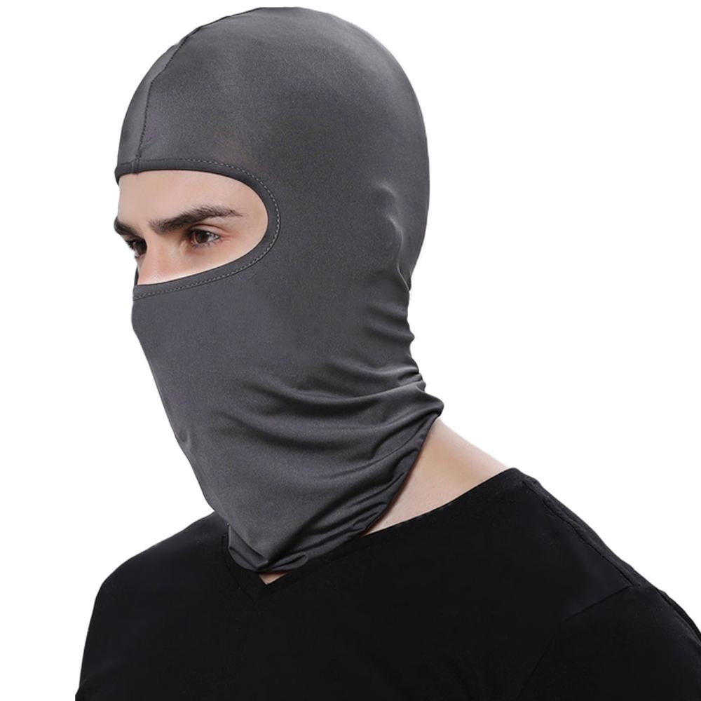Outdoor Sports Warm Volles Schwarz Gesicht Masken Motorrad Winter Balaclava Gesicht Schild Radfahren Neck Masque Moto Ski Maske Männer Hut: Dark Gray