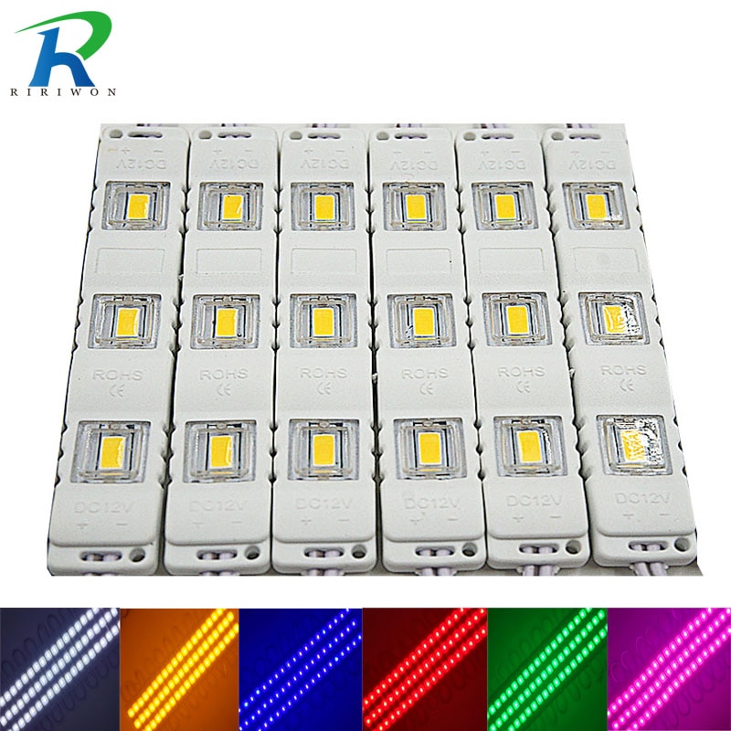 10 stücke LED-modul Injektion 5730 DC12V 3 LEDs Wasserdichten draussen-licht Hintergrundbeleuchtung für Werbetafel weiß, verrotten, blau, grün hoch Lumen