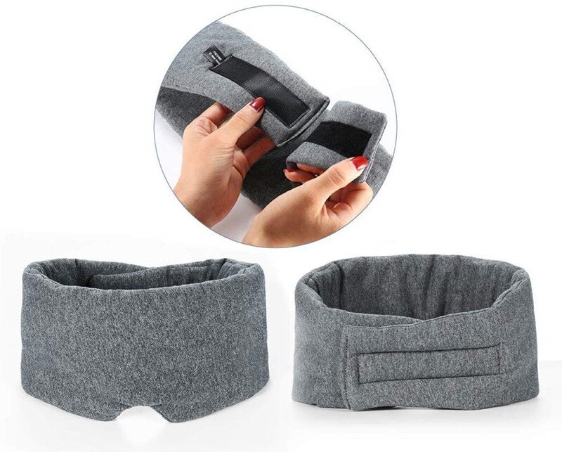 1 PC Maschera di Sonno Confortevole Traspirante Sacco A Pelo Maschera per Gli Occhi Regolabile Visiera paraocchi benda occhio toppa migliore Notte Compagno