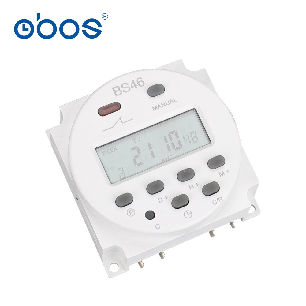 power outage memory 220V 16A CE got digital timer switch built-in regargeable battery cn101A timer 16 times on/off Lcd display