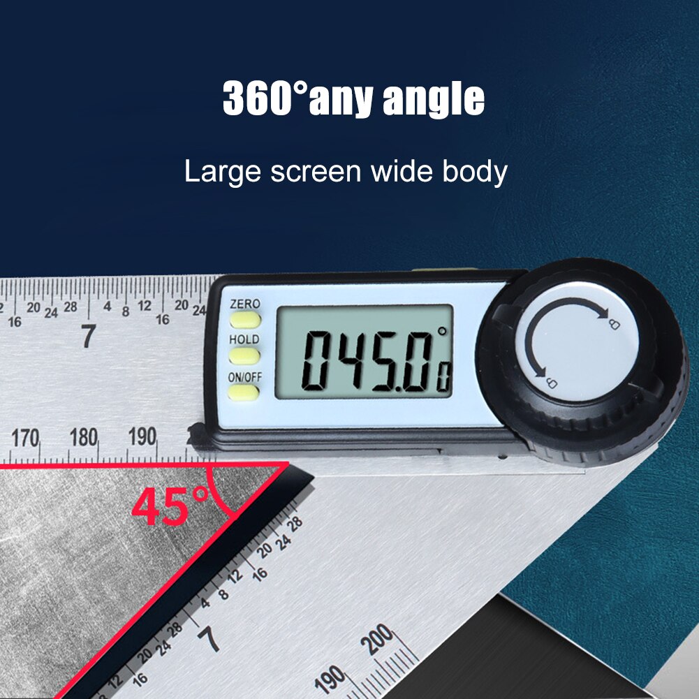 High Precision Digital Angle Finder Multi-Purpose Measuring Ruler Gauge Meter Metric Imperial Goniometer Inclinometer Protractor