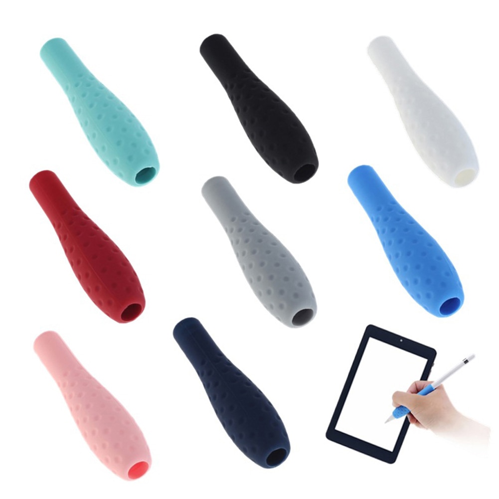 Siliconen Lichaam Esthetische Silicone Anti-Slip Stylus Pen Grip Sleeve Beschermhoes Cover Voor Potlood Voor Apple Potlood