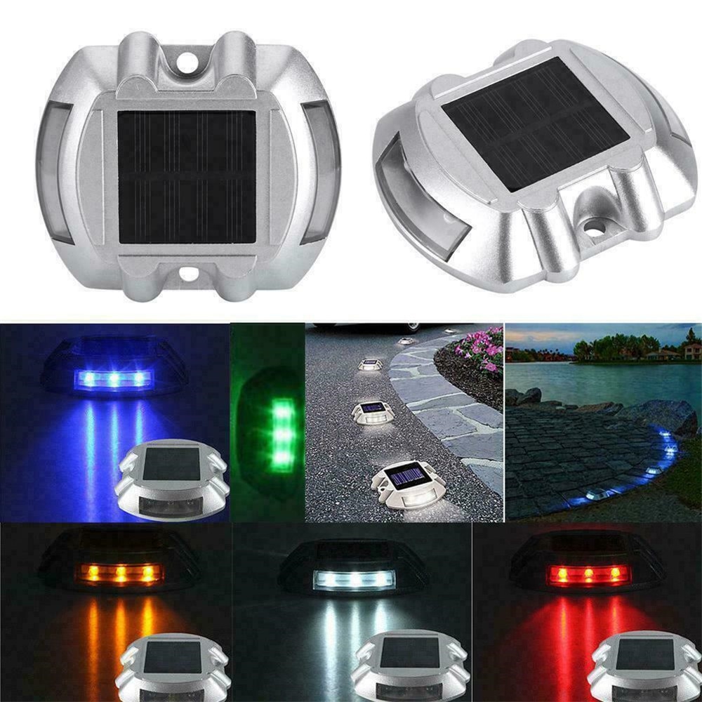 Solar- wiederaufladbare druckguss Aluminium Spitze sicherheit licht Straße Zucht Pflaster draussen Auffahrt Weg Garten Garten Schritt Lampen