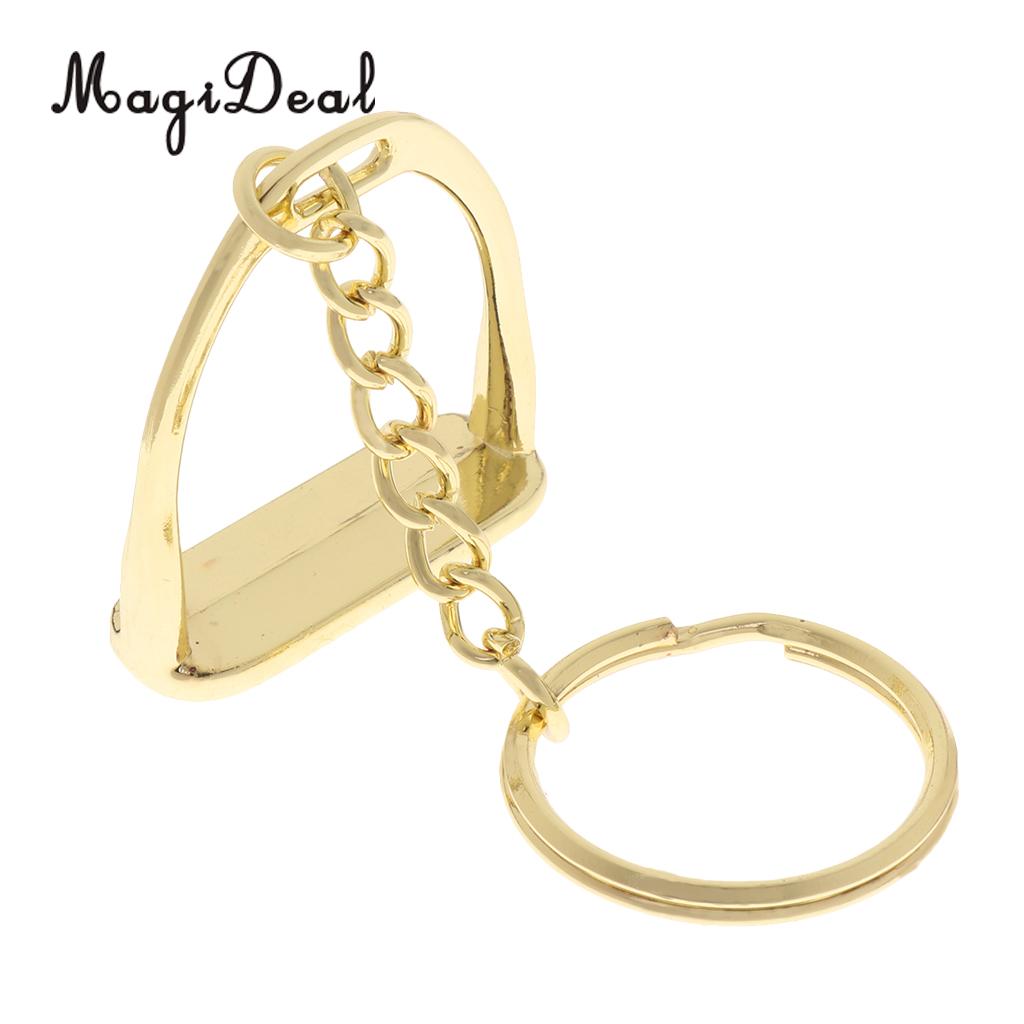 2 stykker zink legering stigbøjlen nøglering nøglering engelsk hest ornament værktøj ridesport forsyninger