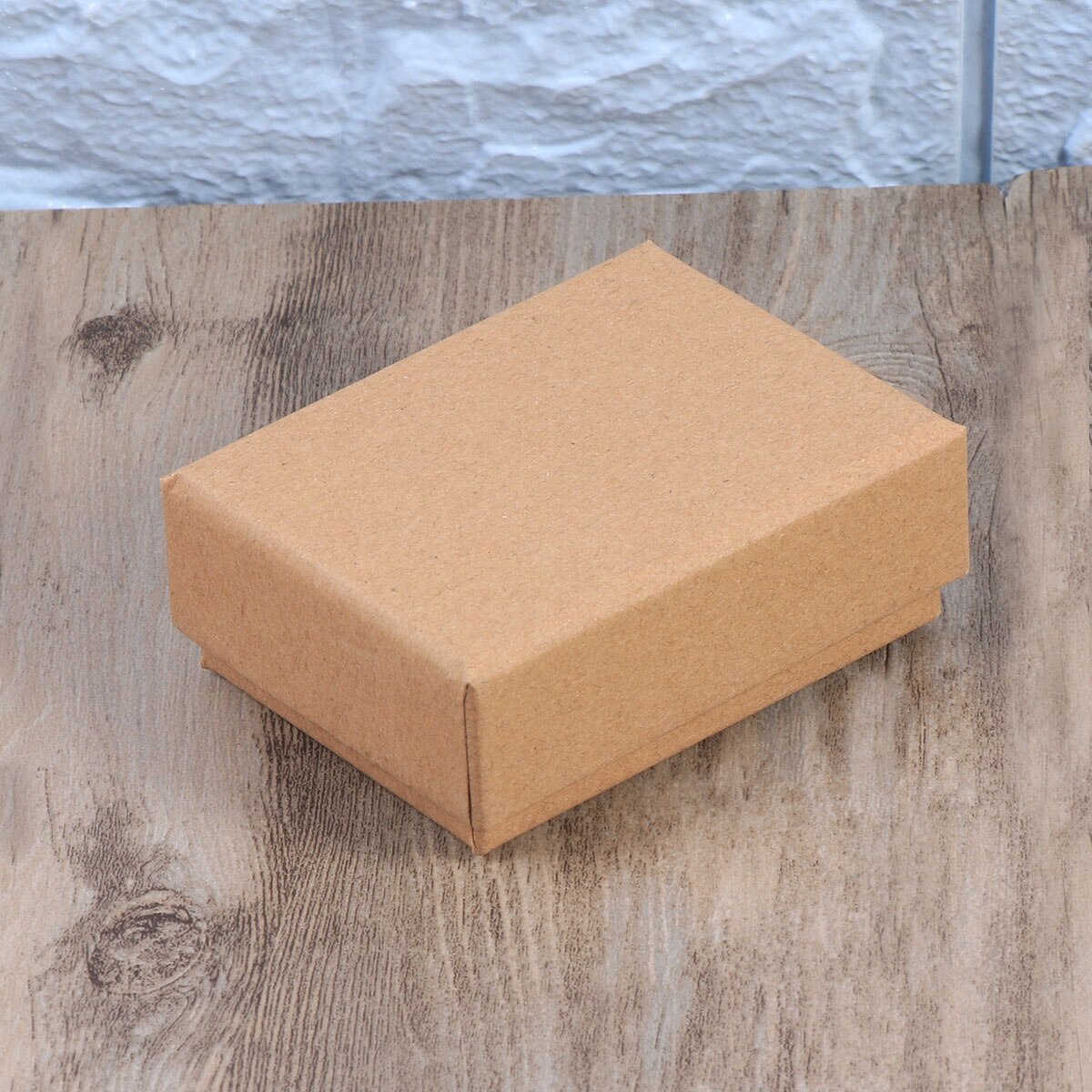 10PCS Wrap Storage Jewelry Boxes Kraft Paper Display Square Thick Cardboard Wedding Party For Decor