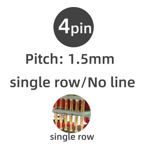 2Pin 3Pin 4pin Frame Clip Test Downloader Programming Tool Jtag 1.5mm Burning Hand hold Tool with Dupont cable: 4p No line