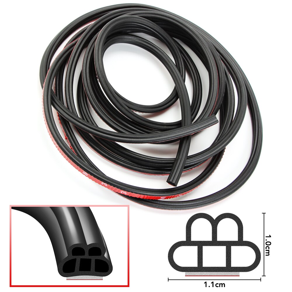 Car Door Double layer B shape seal strip for Suzuki Swift SX4 Jimny Ignis Alto Samurai Baleno Grand Vitara