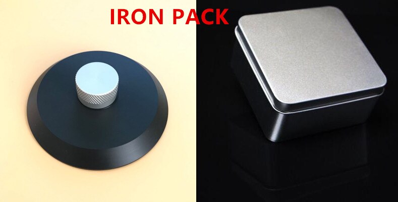 High-End Lp Deluxe Pom Materiaal Lp Vinyl Draaitafels Disc Stabilizer Record Gewicht/Klem: iron pack