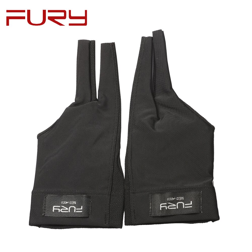 FURY Pool Cue Snooker Three-finger Mitts Gloves Breathable Cotton Left Right Hand Billard Gloves Billar Accessories