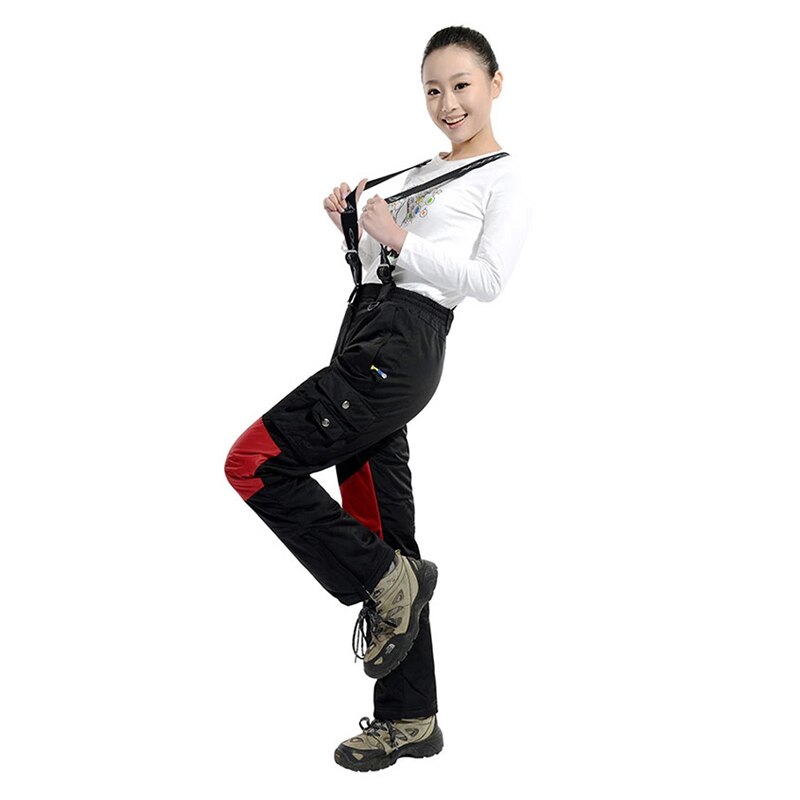 TWTOPSE Vrouwen Snowboarden Sneeuw Skiën Broek Waterdicht Winter Winddicht Warm Sport Broek Thermische Wandelen Skate Broek: Black Women Pants / China S