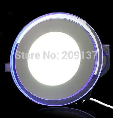 Dikte 10 W 15 W 20 W led-paneel lichtblauw naast kleur Ronde lampjes AC 85V265V downlight plafondlamp freeship