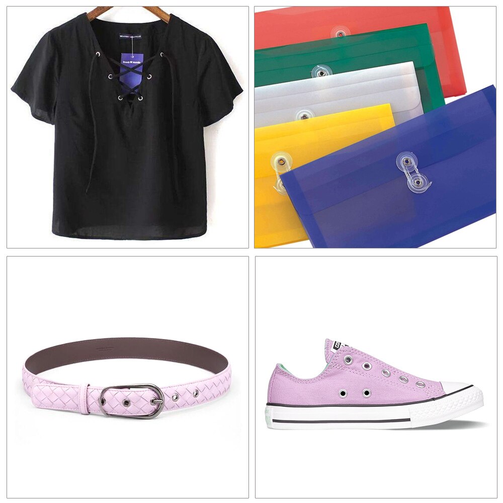 Eyelet Punch 2in1 Eyelet Grommet Pliers Steel Hole Punch Eyelet Setter Kit with 100pcs Eyelet Grommets for Leather Clothes Shoes