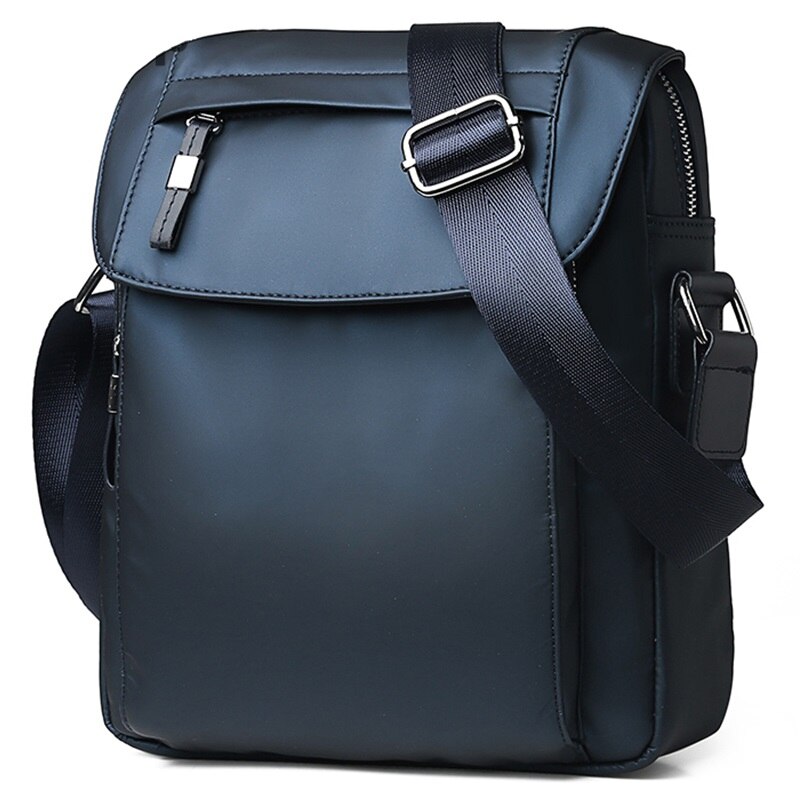 Zomer Luxe Mannen Messenger Bag Waterdichte Oxford Schoudertas Voor Mannen Zakelijke Crossbody Tas Mannelijke Reistas: Blauw