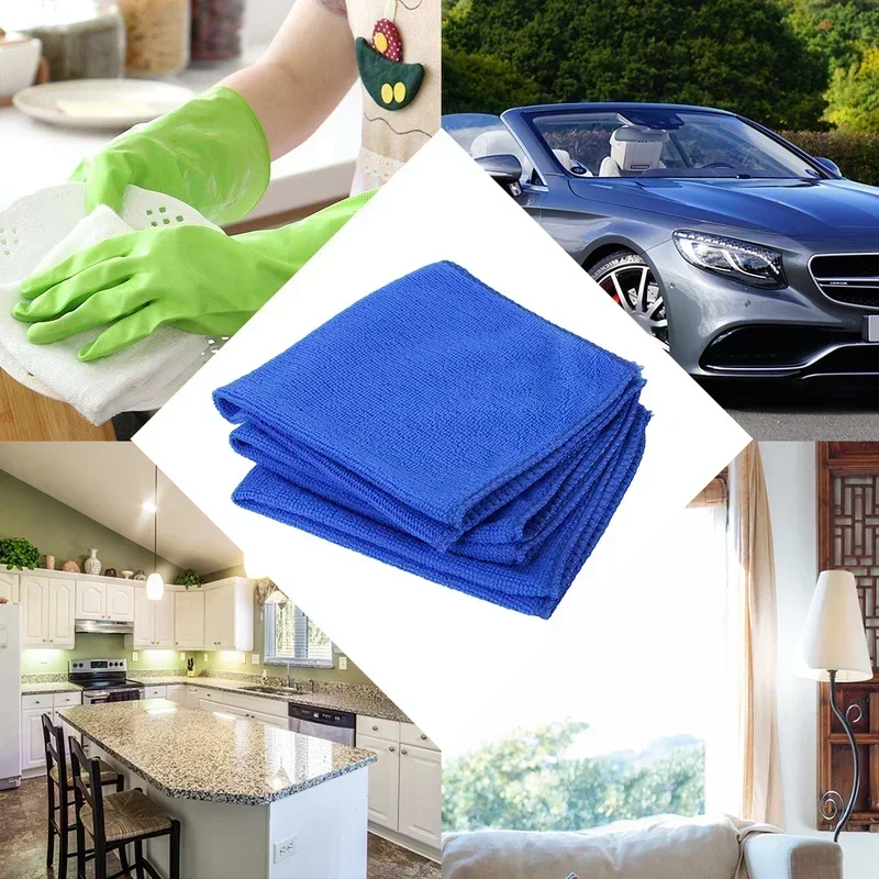 Serviettes en microfibre pour lavage de voiture, tissu de séchage, chiffons de nettoyage ménager, chiffon de polissage pour détails automobiles, outils de nettoyage de la maison, 1 à 20 pièces